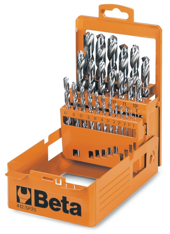 Beta Set spiraalboren - kort - HSS geslepen - glimmend