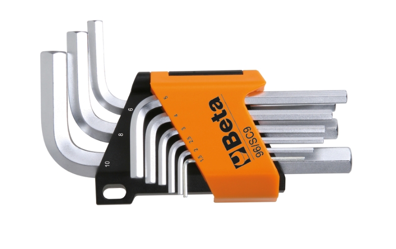 Beta 9-delig set offset hexagon key wrenches