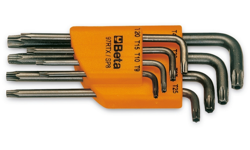 Beta 8-delige set haakse stiftsleutels Tamper Resistant Torx