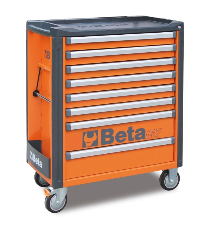 Beta C37 Gereedschapswagen - 8 laden - Oranje