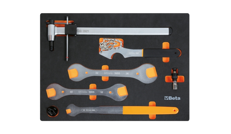 Beta Foam inlay met 7 fietsreparatietools