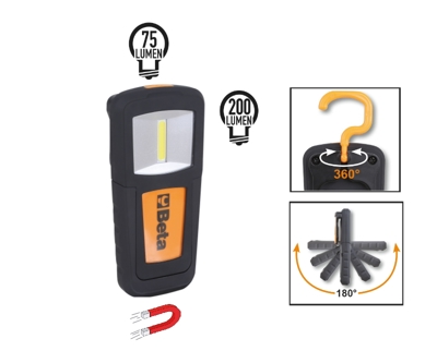 Beta Compacte oplaadbare inspectielamp met extra heldere LEDs