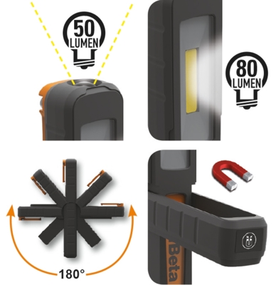 Beta Oplaadbare inspectie lamp - lamp + spot