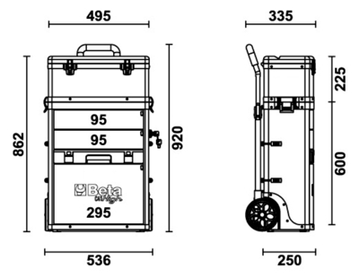 Beta C41 Trolley twee-delig