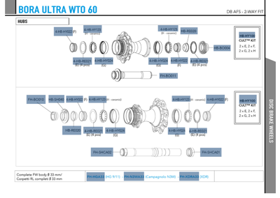 Campagnolo BORA ULTRA WTO 60 DB 2WF DCS PAIR HG11