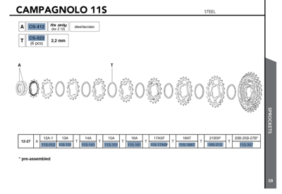 Campagnolo CAMPAGNOLO 11s sprockets 11-29