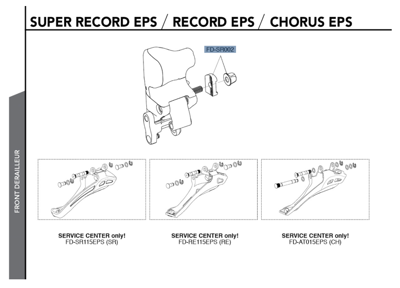 Campagnolo SUPER RECORD EPS 11s front derailleur