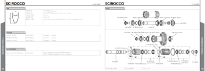 Campagnolo SCIROCCO C17 clincher wielset - Campagnolo body